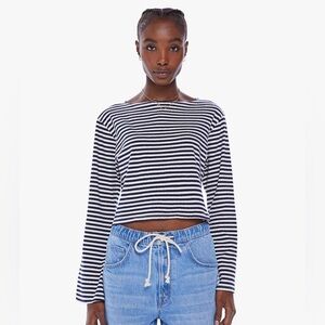 Mother Denim Skipper Bell Navy